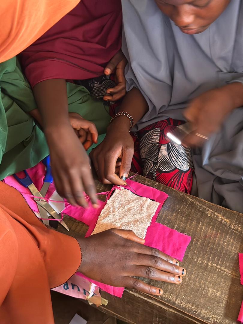 Skills training session at IDP Camp